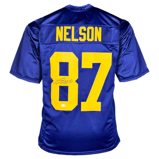 Jordy Nelson Signed Green Bay Navy Football Jersey (JSA)