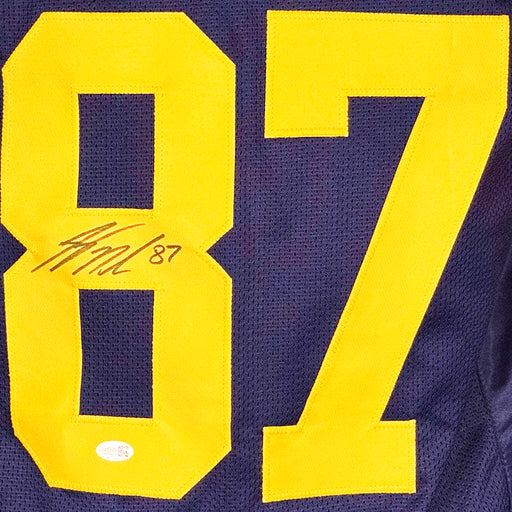 Jordy Nelson Signed Green Bay Throwback Football Jersey (JSA)