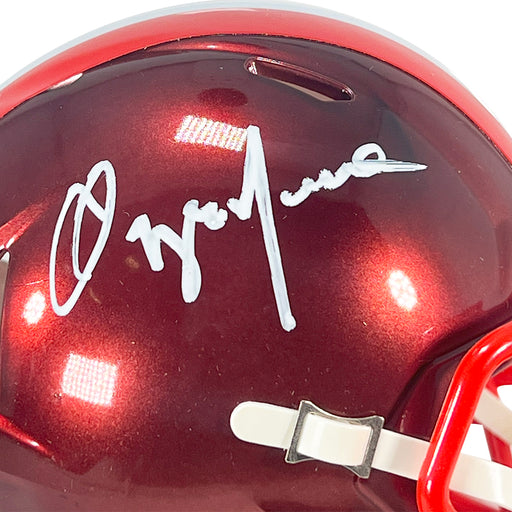 Ozzie Newsome Signed Cleveland Browns Flash Mini Football Helmet (Beckett)