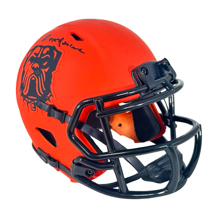 Ozzie Newsome Signed Cleveland Browns Rave Mini Football Helmet (JSA)