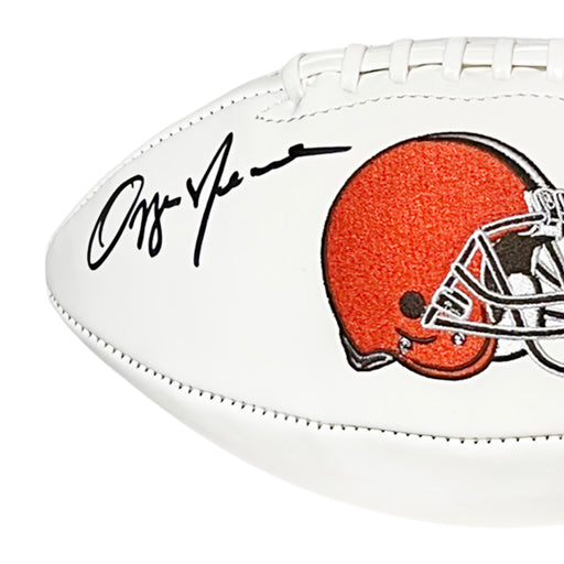 Ozzie Newsome Signed Cleveland Browns Official NFL Team Logo Football (Beckett)