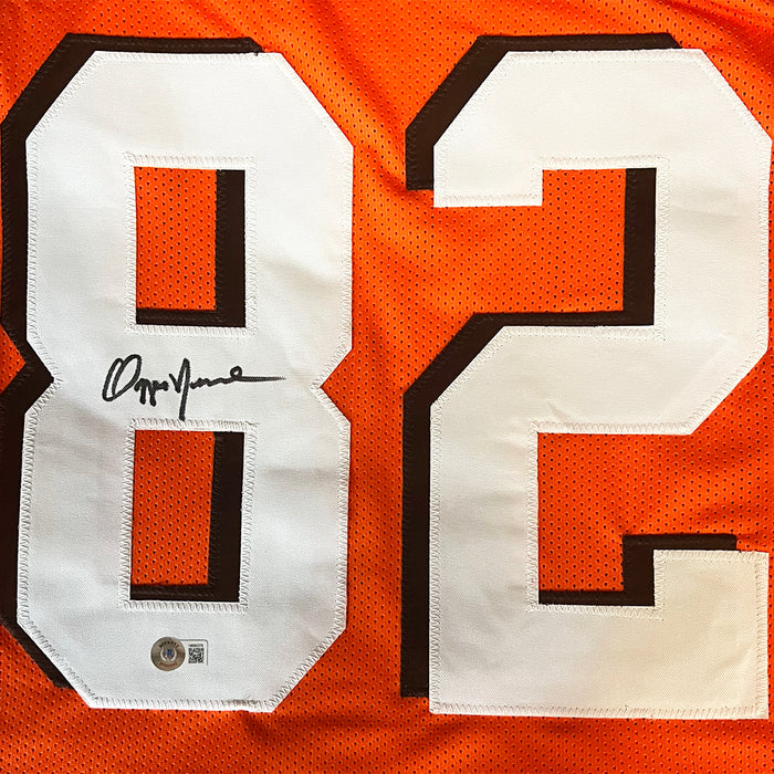 Ozzie Newsome Signed Cleveland Orange Football Jersey (Beckett)