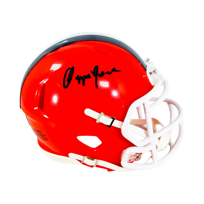 Ozzie Newsome Signed Cleveland Browns Throwback 75-05 Speed Mini Football Helmet (JSA)
