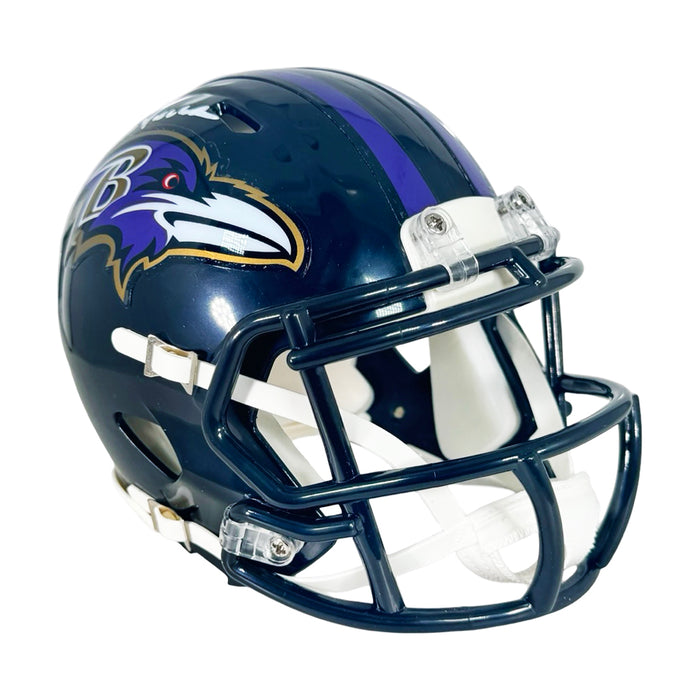 Ozzie Newsome Signed Baltimore Ravens Speed Mini Football Helmet (JSA)