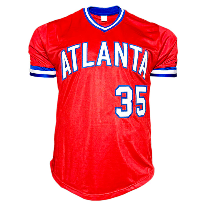 Phil Niekro Signed Atlanta Red Baseball Jersey (JSA)