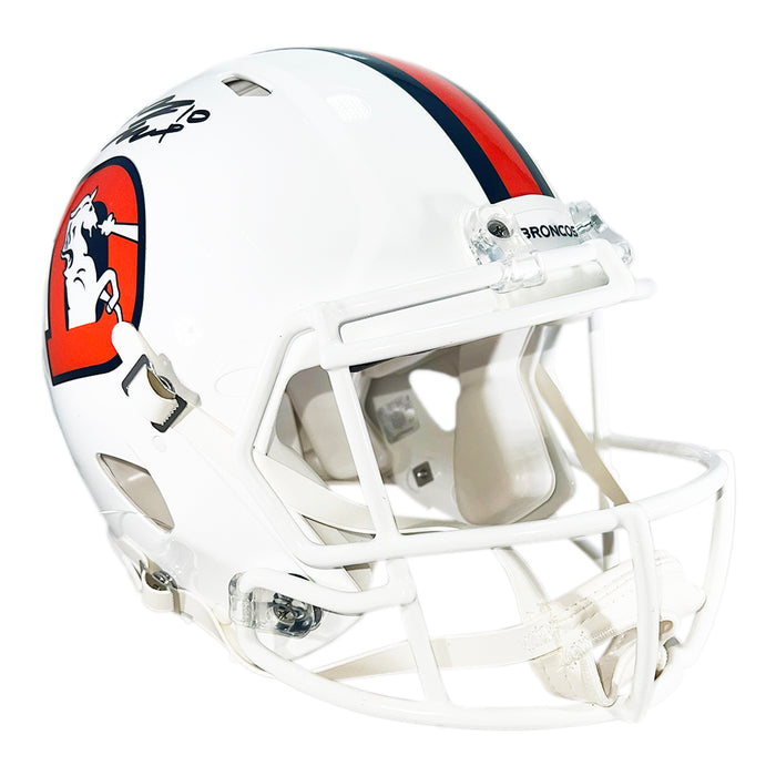 Bo Nix Signed Denver Broncos Authentic Alt 2023 Speed Full-Size Football Helmet (Beckett)