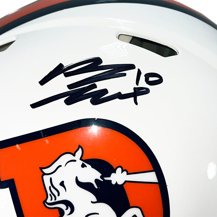 Bo Nix Signed Denver Broncos Authentic Alt 2023 Speed Full-Size Football Helmet (Beckett)