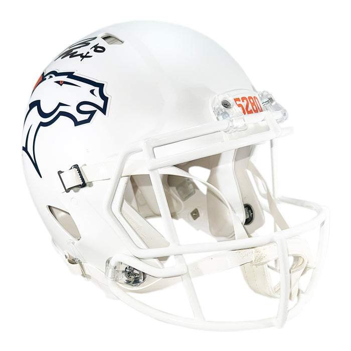 Bo Nix Signed Denver Broncos Authentic Alt 2024 Speed Full-Size Football Helmet (Beckett)