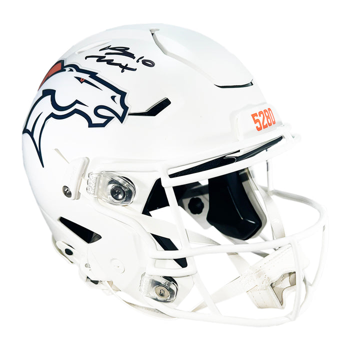 Bo Nix Signed Denver Broncos Alt 2024 SpeedFlex Full-Size Replica Football Helmet (Beckett)