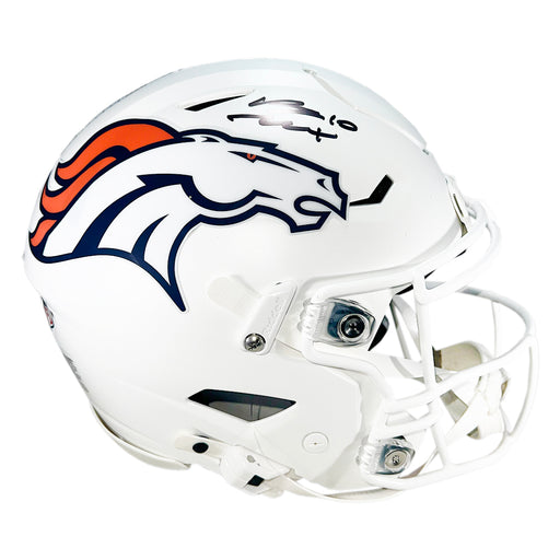 Bo Nix Signed Denver Broncos Alt 2024 SpeedFlex Full-Size Replica Football Helmet (Beckett)