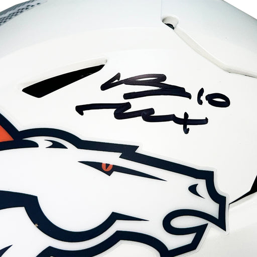 Bo Nix Signed Denver Broncos Alt 2024 SpeedFlex Full-Size Replica Football Helmet (Beckett)