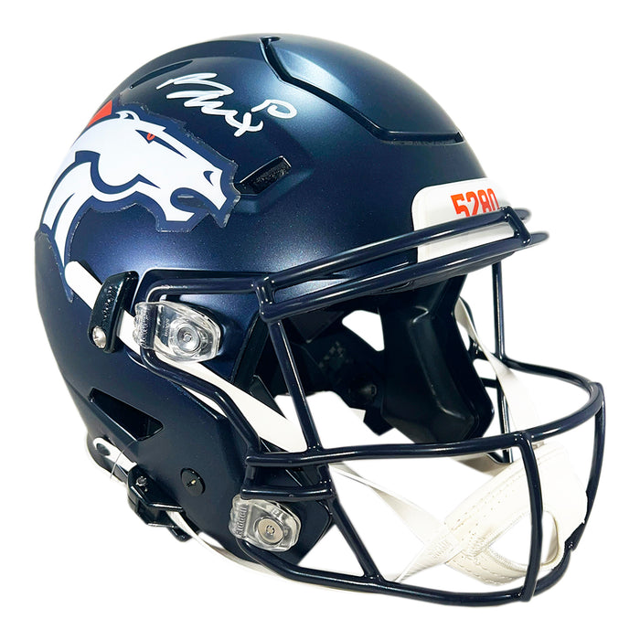 Bo Nix Signed Denver Broncos Authentic SpeedFlex Full-Size Football Helmet (Beckett)