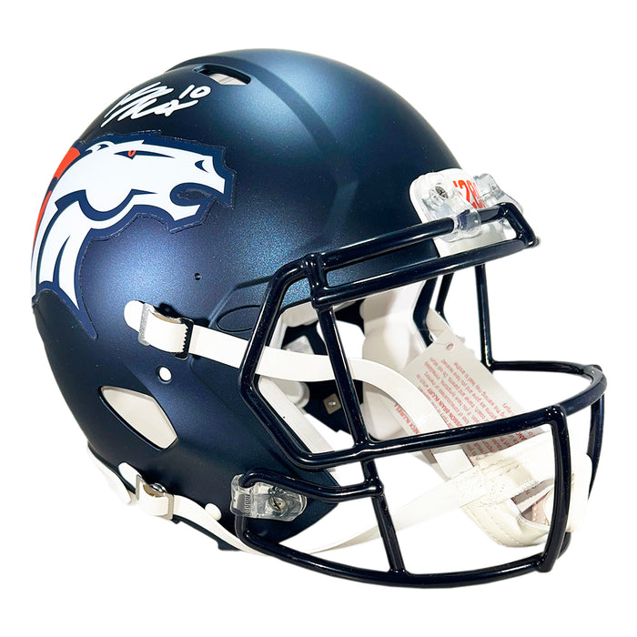 Bo Nix Signed Denver Broncos Authentic Speed Full-Size Football Helmet (Beckett)