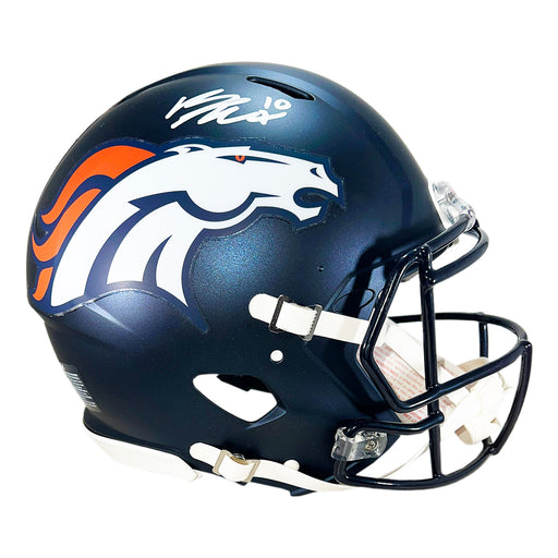Bo Nix Signed Denver Broncos Authentic Speed Full-Size Football Helmet (Beckett)
