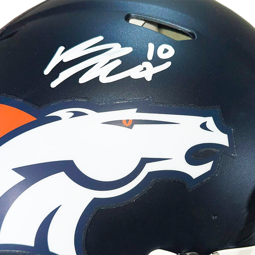 Bo Nix Signed Denver Broncos Authentic Speed Full-Size Football Helmet (Beckett)