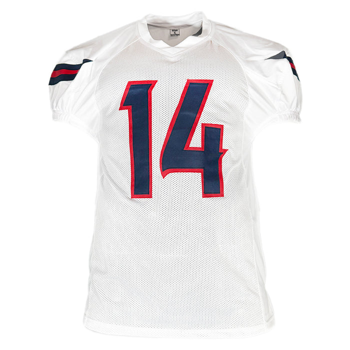 Jaylin Noel Signed Houston White Game Style Football Jersey (JSA)