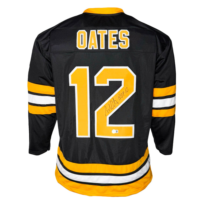 Adam Oates Signed Boston Black HOF 12 Hockey Jersey (Beckett)