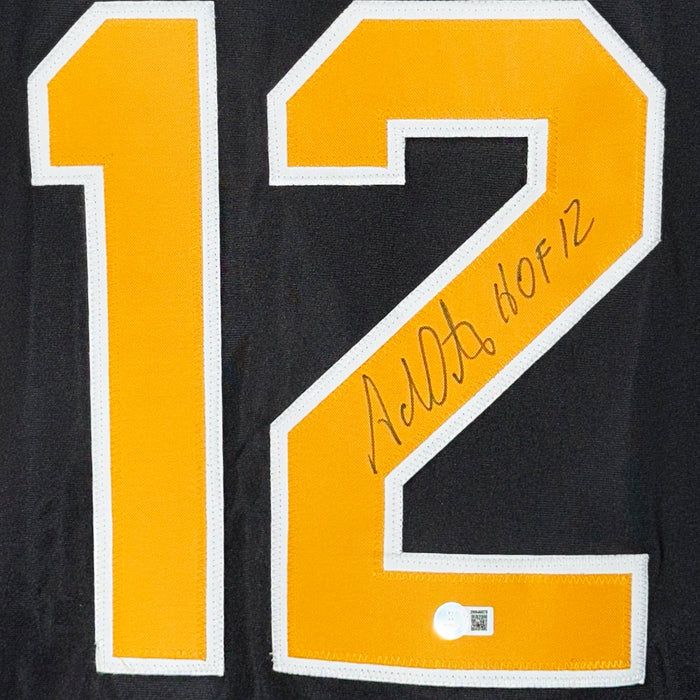 Adam Oates Signed Boston Black HOF 12 Hockey Jersey (Beckett)