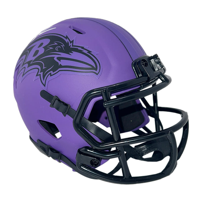 Jonathan Ogden Signed Baltimore Ravens Rave Mini Football Helmet (Beckett)