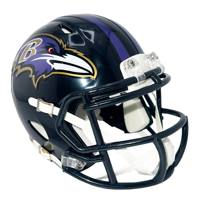 Jonathan Ogden Signed Baltimore Ravens Speed Mini Football Helmet (Beckett)