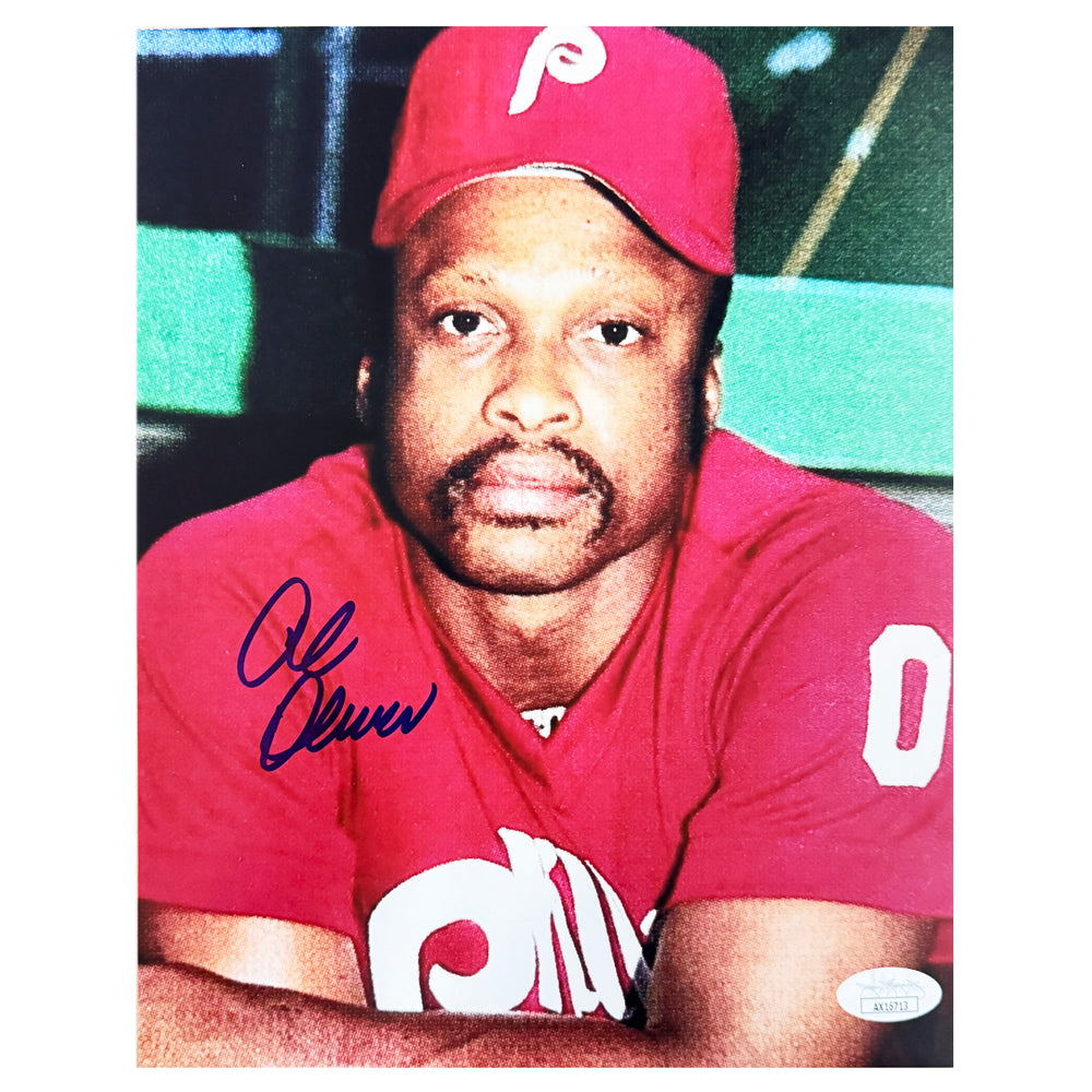 Al Oliver Signed Philadelphia Pose 1 Baseball 8x10 Photo (JSA)