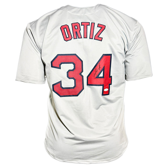 David Ortiz Signed Boston Grey Baseball Jersey (JSA)