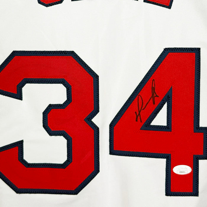 David Ortiz Signed Boston White Baseball Jersey (JSA)