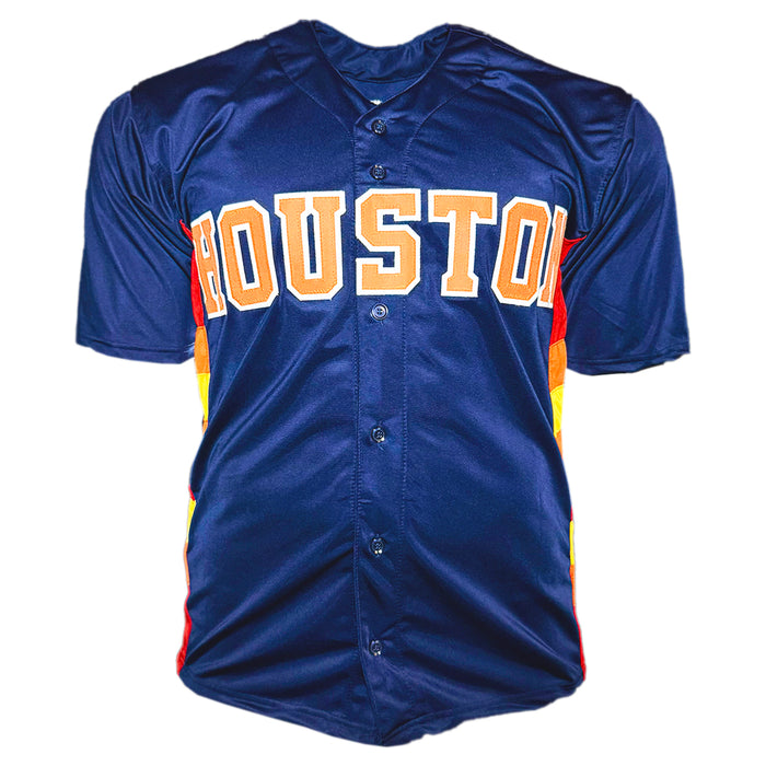 Roy Oswalt Signed Houston Navy Baseball Jersey (JSA)