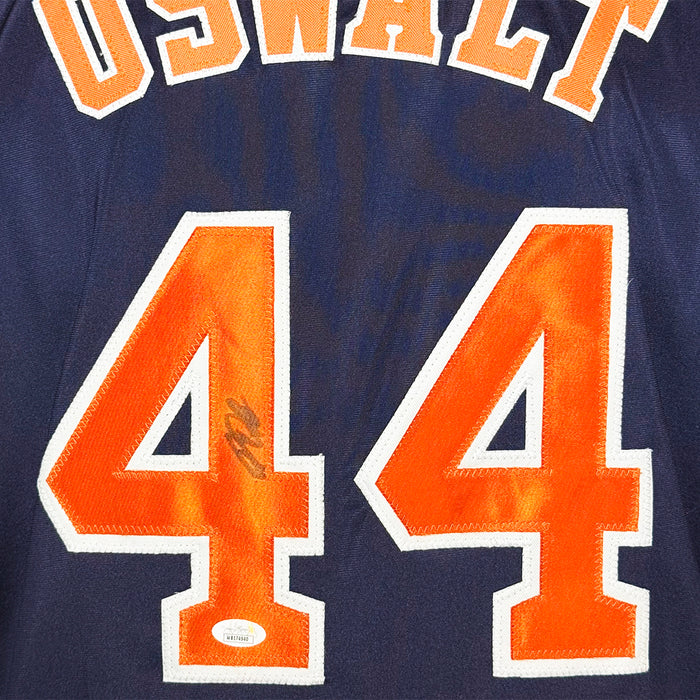 Roy Oswalt Signed Houston Navy Baseball Jersey (JSA)