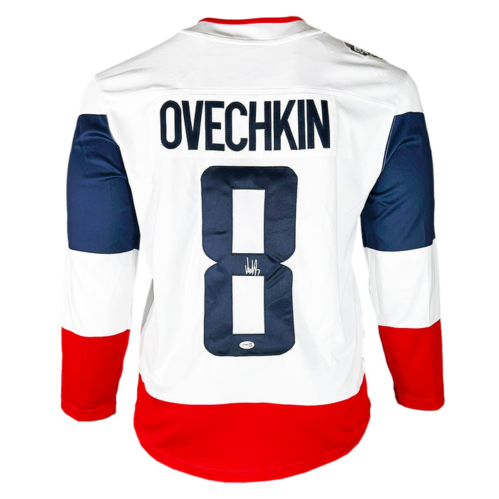 Alexander Ovechkin Signed Authentic Washington Capitals White Stadium Series Hockey Jersey Large (JSA)