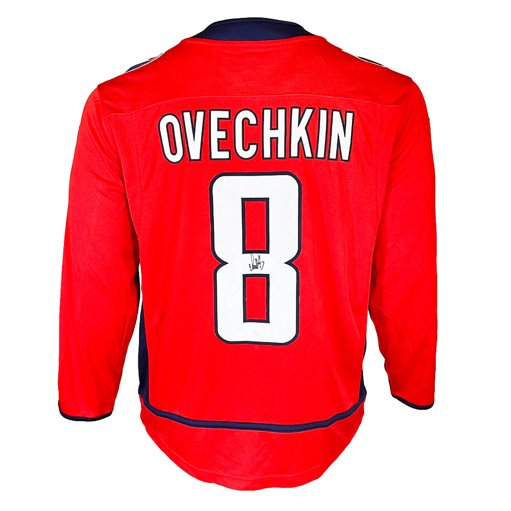 Alexander Ovechkin Signed Stanley Cup Patch Authentic Washington Capitals Red Medium Hockey Jersey (JSA)