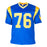 Orlando Pace Signed St. Louis Blue Football Jersey (Beckett)