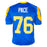Orlando Pace Signed St. Louis Blue Football Jersey (Beckett)