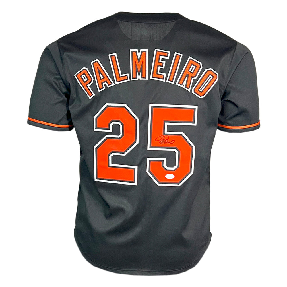 Rafael Palmeiro Signed Baltimore Black Baseball Jersey (JSA)