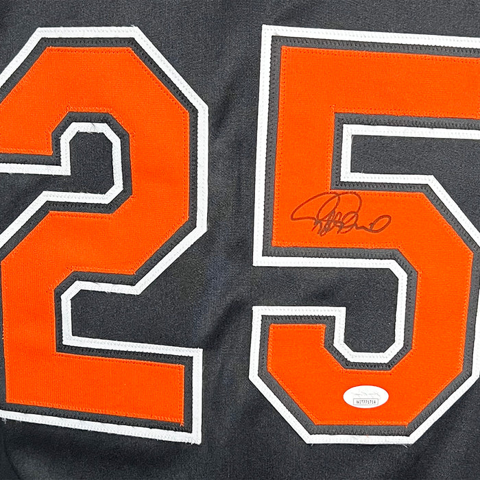 Rafael Palmeiro Signed Baltimore Black Baseball Jersey (JSA)