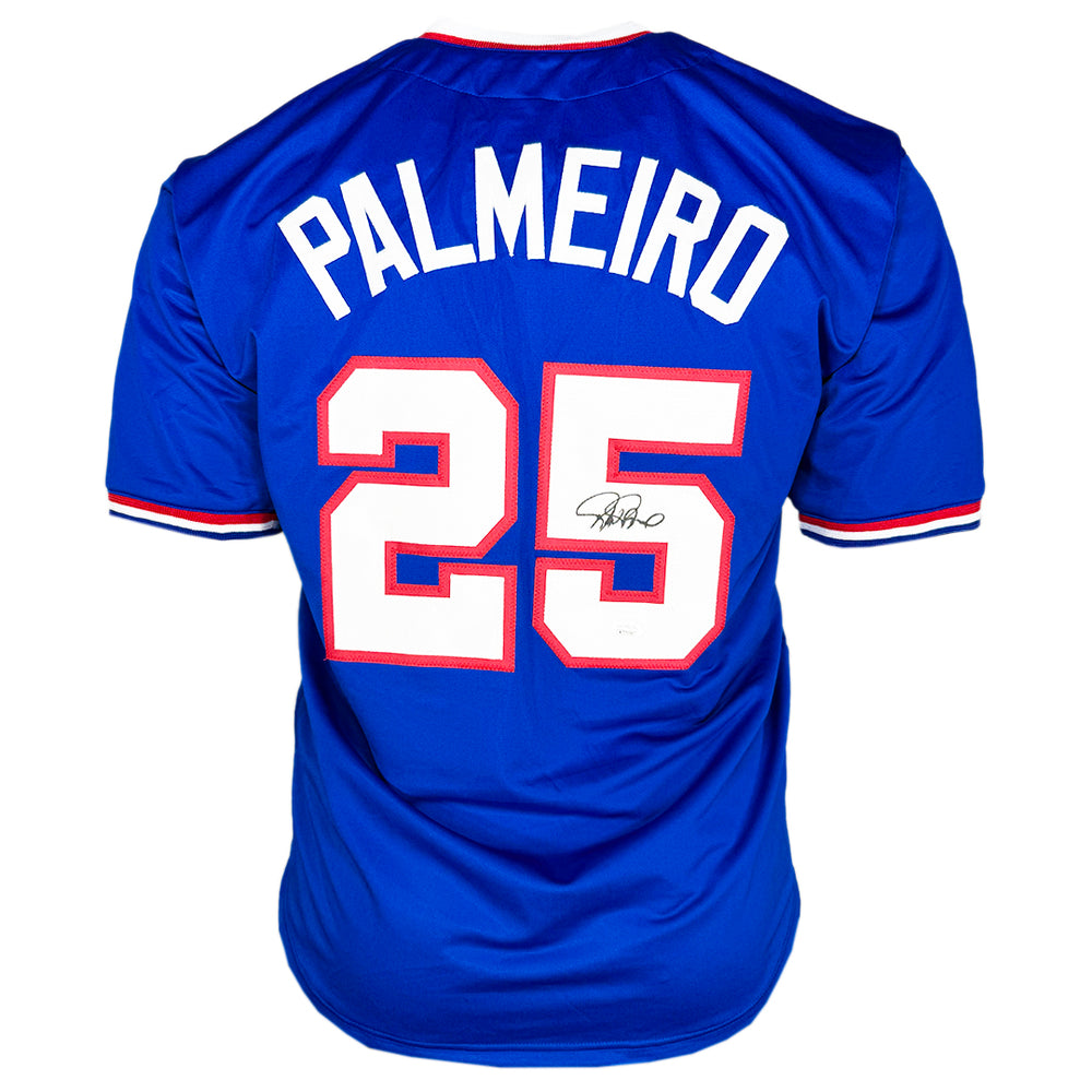 Rafael Palmeiro Signed Texas Royal Blue Baseball Jersey (JSA)