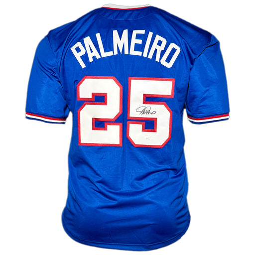 Rafael Palmeiro Signed Texas Royal Blue Baseball Jersey (JSA)