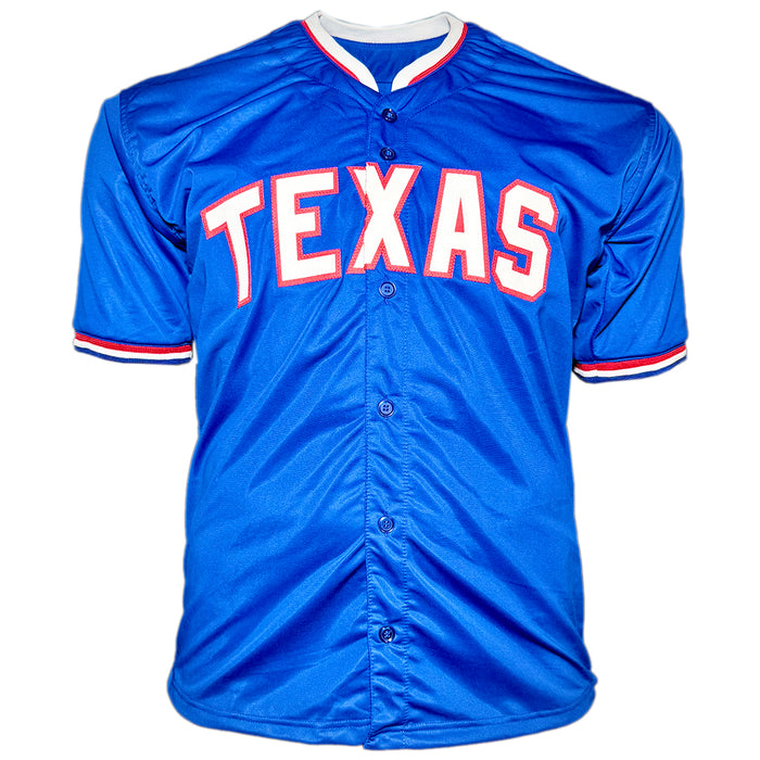 Rafael Palmeiro Signed Texas Royal Blue Baseball Jersey (JSA)