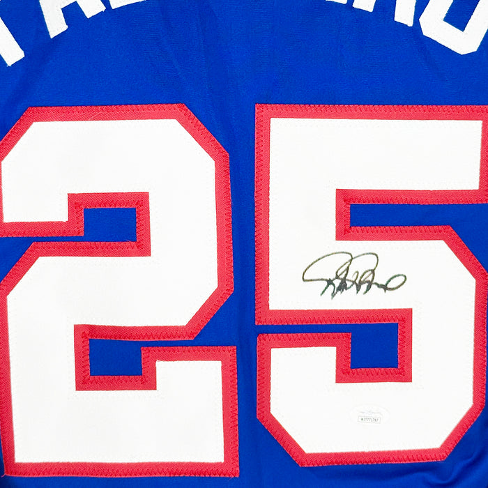 Rafael Palmeiro Signed Texas Royal Blue Baseball Jersey (JSA)