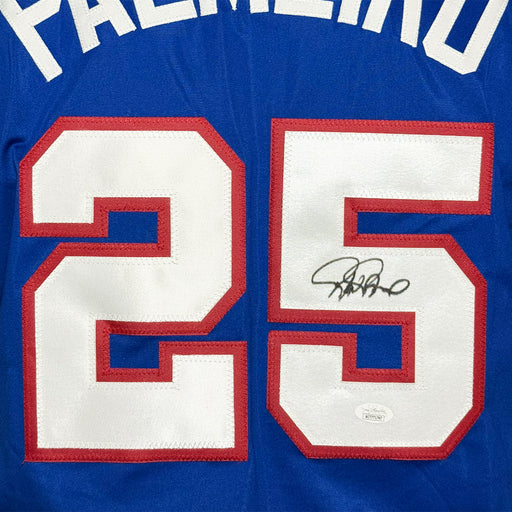 Rafael Palmeiro Signed Texas Royal Blue Baseball Jersey (JSA)