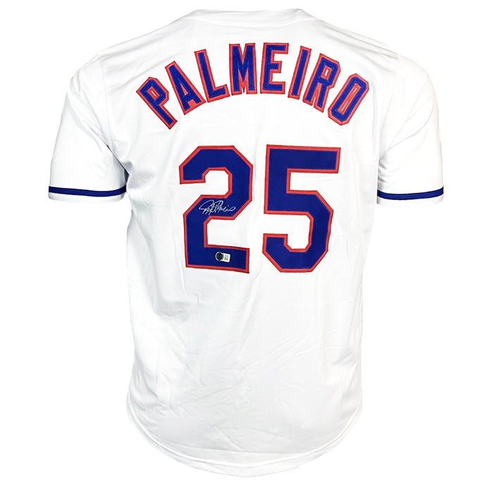 Rafael Palmeiro Signed Texas White Baseball Jersey (Beckett)