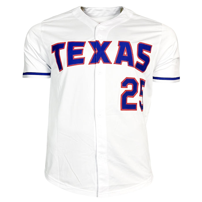 Rafael Palmeiro Signed Texas White Baseball Jersey (Beckett)