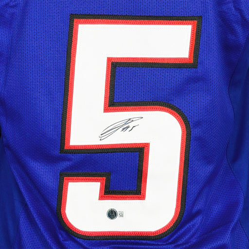 Josh Palmer Signed Buffalo Blue Football Jersey (Beckett)