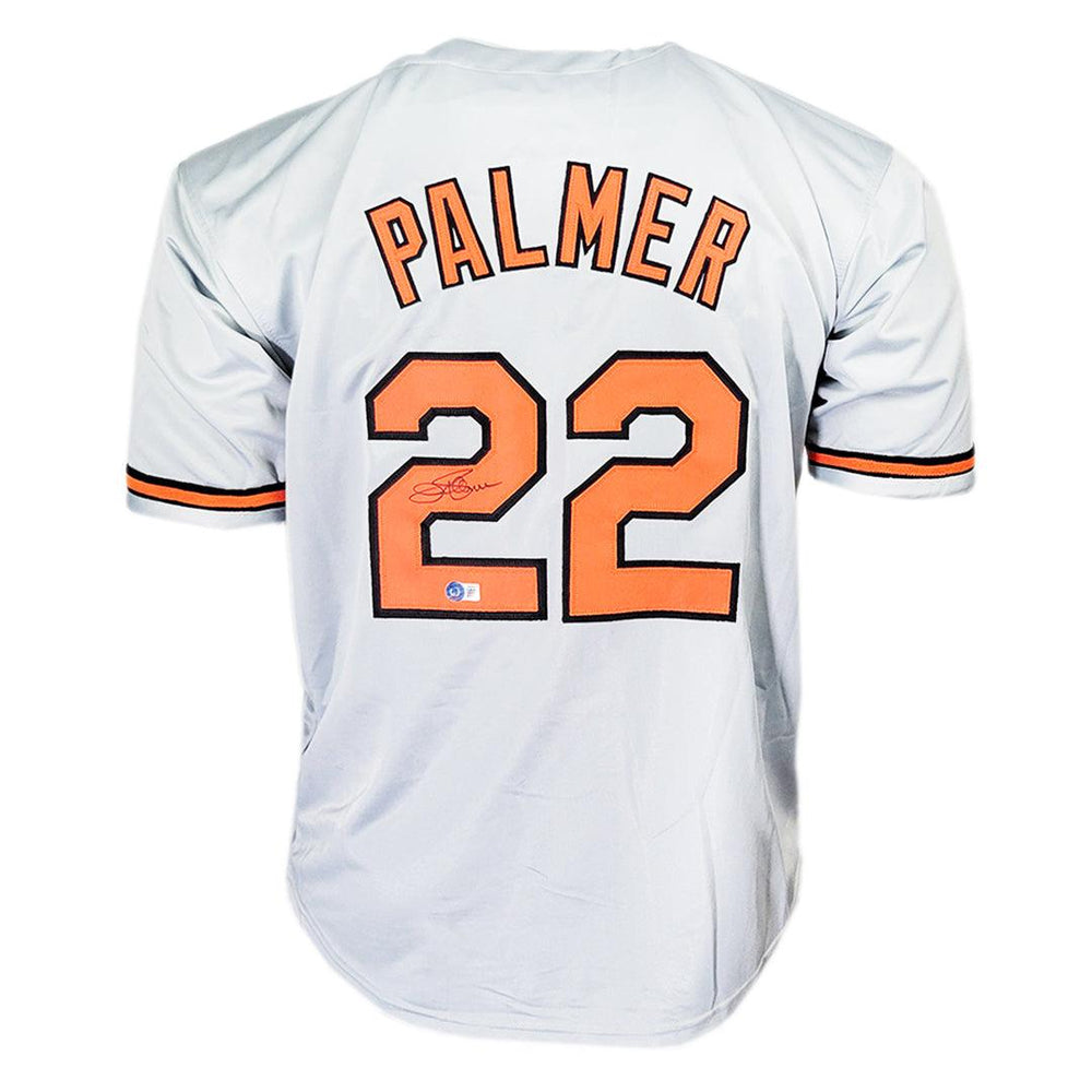 Jim Palmer Signed Baltimore Grey Baseball Jersey (Beckett) - RSA