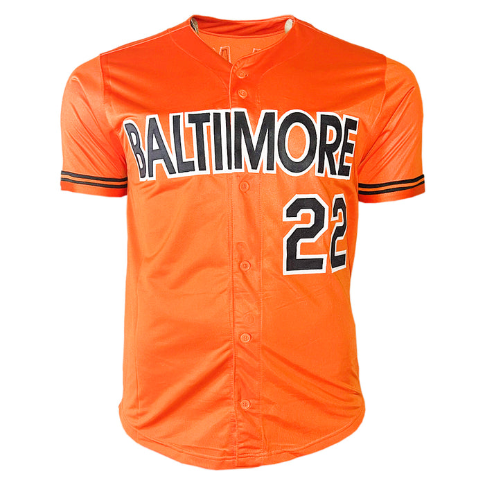 Jim Palmer Signed HOF 90 Baltimore Orange Button Up Baseball Jersey (JSA)