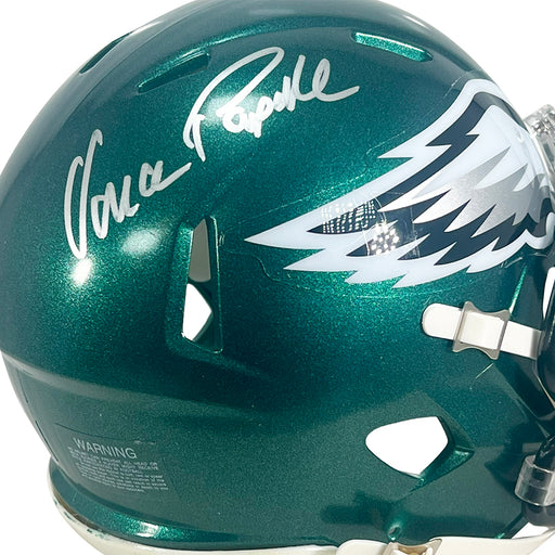 Vince Papale Signed Philadelphia Eagles Speed Mini Football Helmet (JSA)