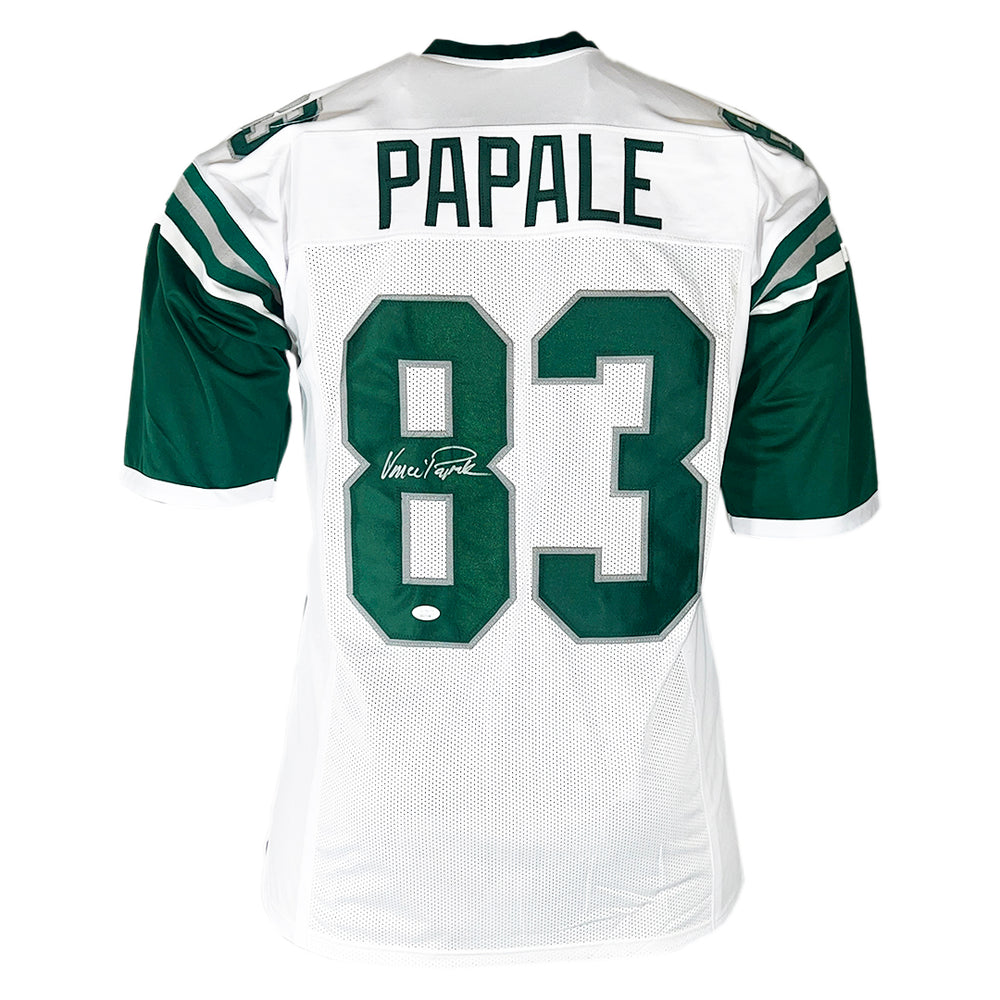 Vince Papale Signed Silver Ink Philadelphia White Football Jersey (JSA)