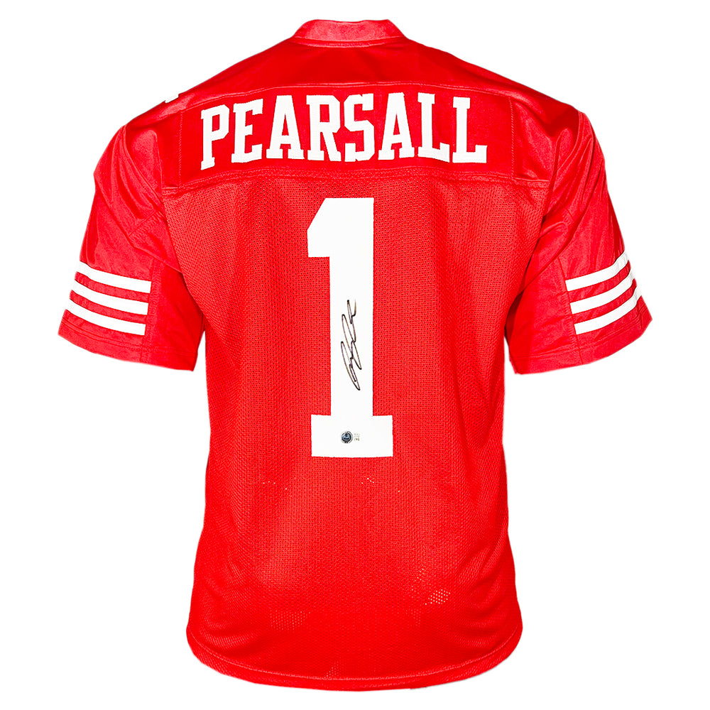 Ricky Pearsall Signed San Francisco Red Football Jersey (Beckett)