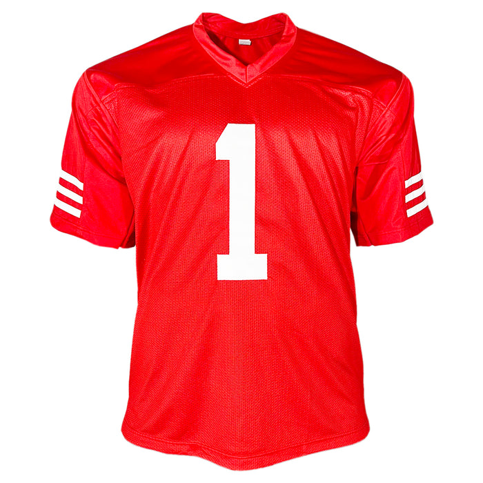 Ricky Pearsall Signed San Francisco Red Football Jersey (Beckett)