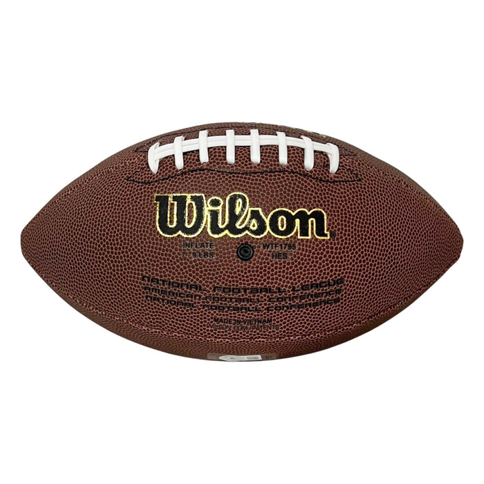Drew Pearson Signed HOF 21 Inscription Wilson Official NFL Replica Football (Beckett)